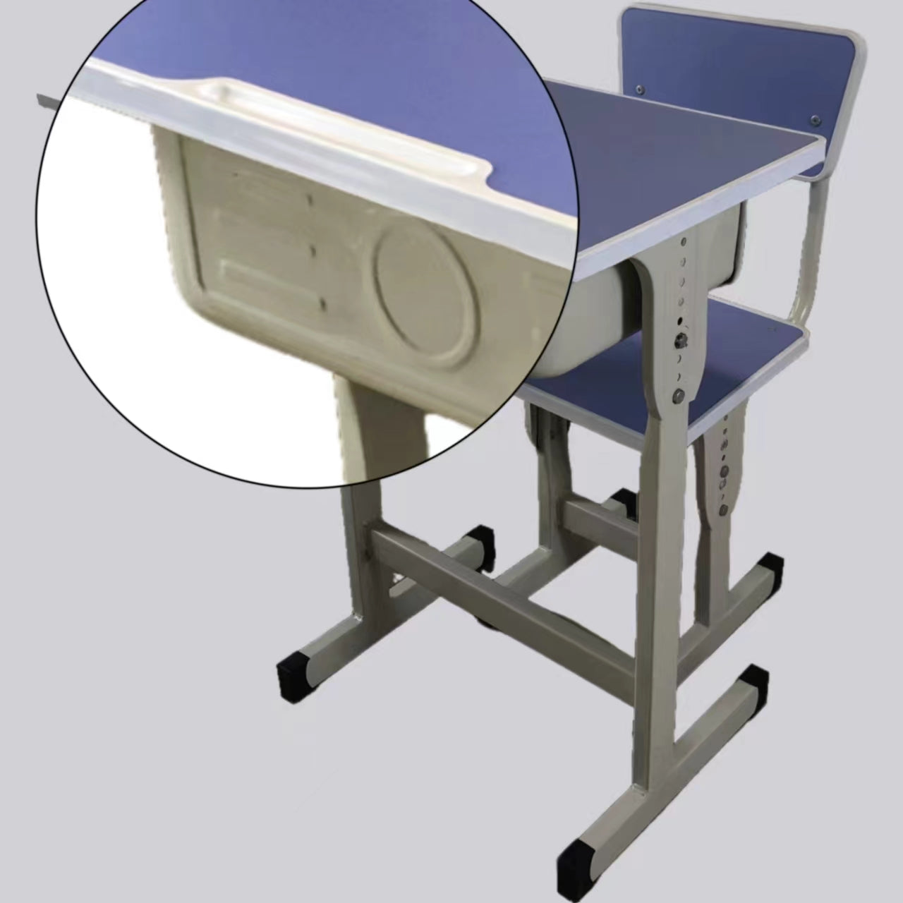 School classroom desk and chair