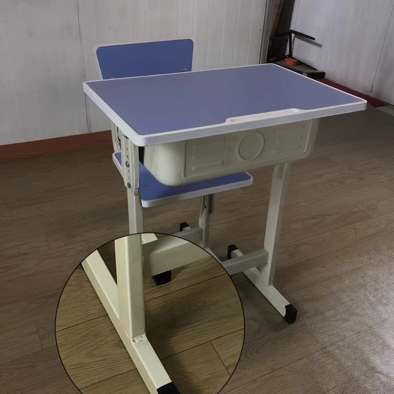 School classroom desk and chair