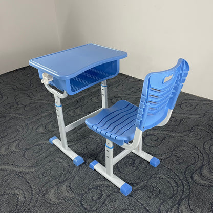 School desk and chair