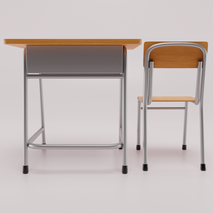 Classroom desk and chair