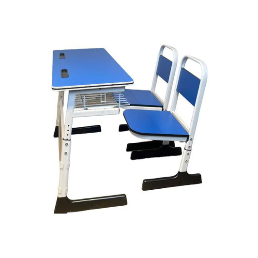 Classroom double seat desk and chair
