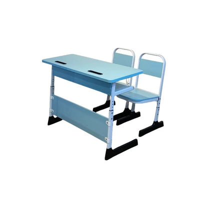 School double seat desk and chair